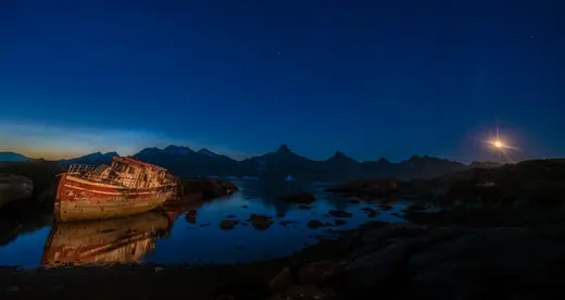 Moonlit Shipwreck