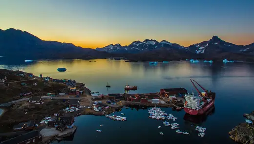Kulusuk, Greenland  Harbor - Shot with The DJI Phantom 3 Pro